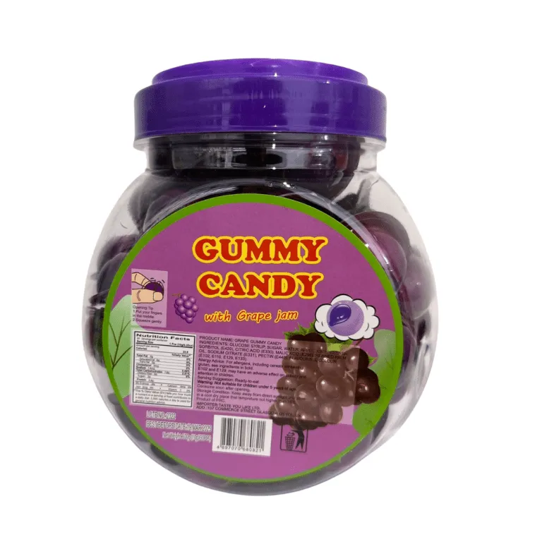 Gummy Candy Grape 12x50pc Jar