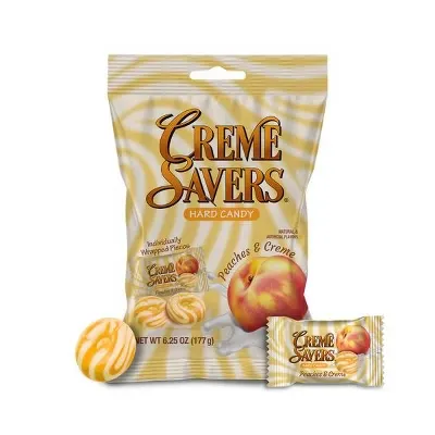 Creme Savers Peaches & Creme 12x3oz