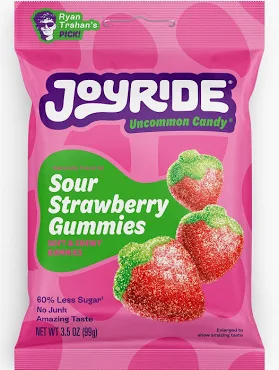 Joyride Gummies Sour Strawberry Gummies 10x99g