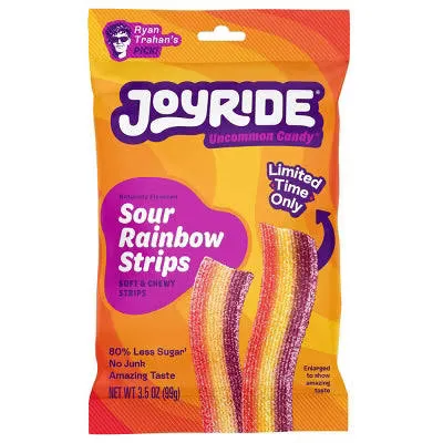 Joyride Gummies Sour Rainbow Strips 10x3.5oz