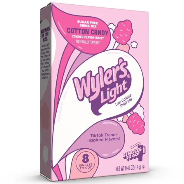 Wyler's Light STG Watertok Cotton Candy 12x8CT