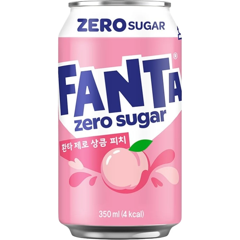 Fanta White Peach Zero Sugar 24x350ml (Korean)