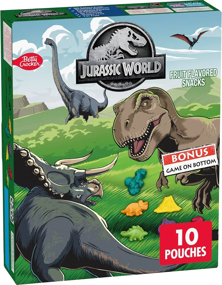 Betty Crocker Fruit Snacks Jurassic World 8x8oz