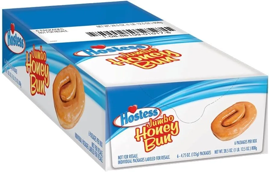 Hostess Jumbo Iced Honey Buns 6x113g