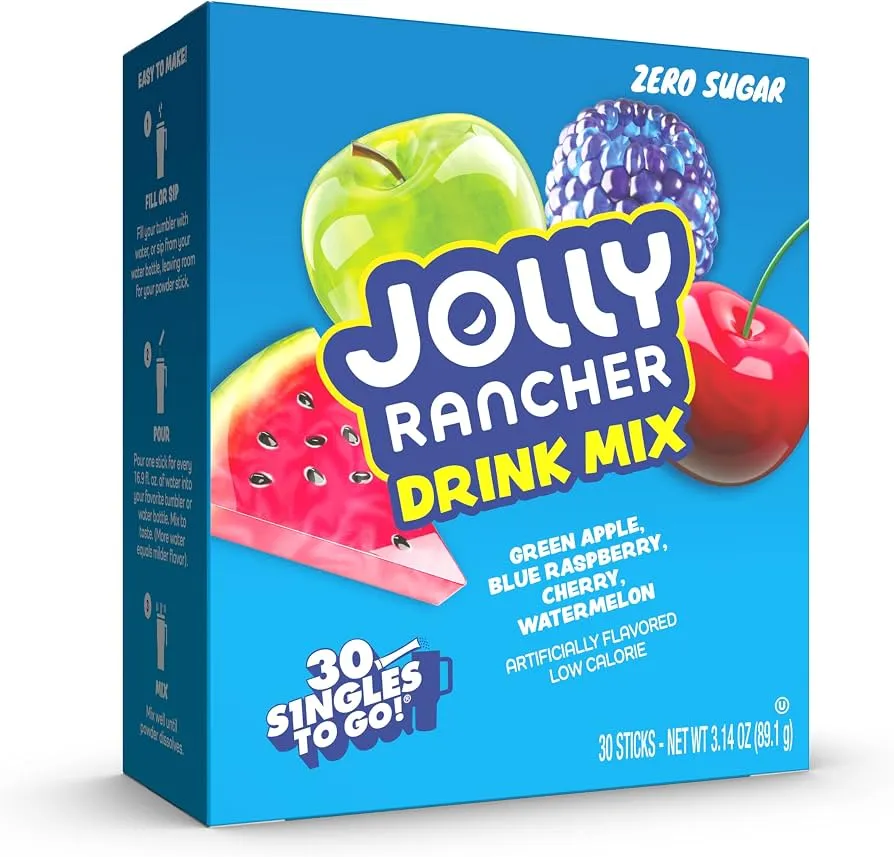 Jolly Rancher STG Drink Mix Assorted 6x30CT