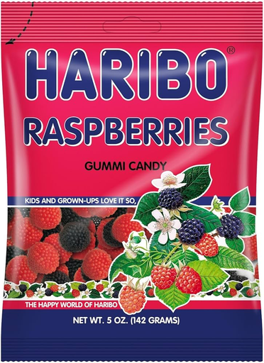 [HPR] Haribo Raspberries Peg Bag 12x3.1OZ