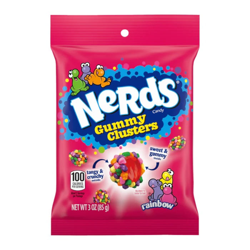 [NGC] Nerds Peg Gummy Cluster Rainbow 12x141g