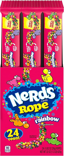 [NR] Nerds Rope 0.92oz (26g) Rainbow - 24CT