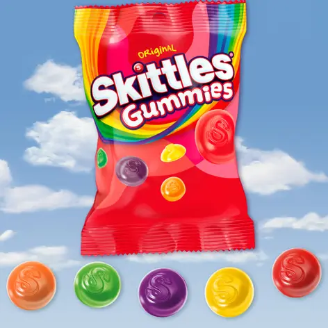 Skittles Gummies Original Peg Bag 12x165g