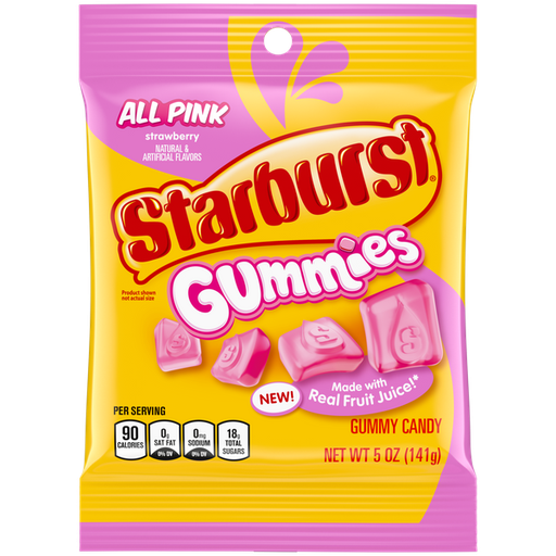 [SGD] Starburst Gummies All Pink Peg Bag 12x5.8oz