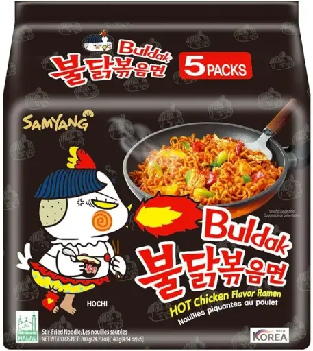 Samyang Buldak Original Black Hot Chicken 5x8x140g