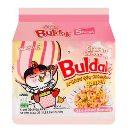 Samyang carbonara cream chicken noodle 8x5pack