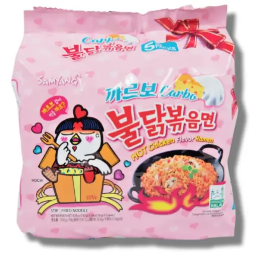 Samyang Buldak Cream Carbonara Hot Chicken 5x8x140g