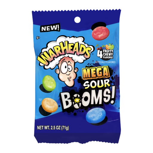 [WMSB] Warheads Mega Sour Boom Peg Bag 12x71g