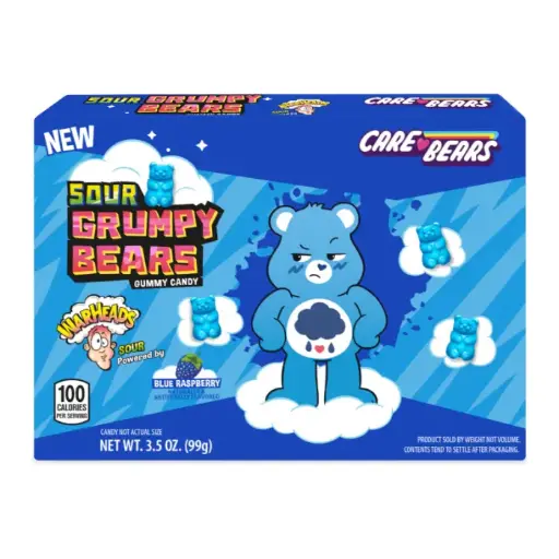 [WSGBTB] Warhead Sour Grumpy Bears Theatre Box 12x141g Expiry 30.11.25
