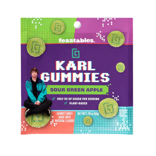 [MBFSG] Mr Beast Feastable Sour Apple Gummies 8x50g