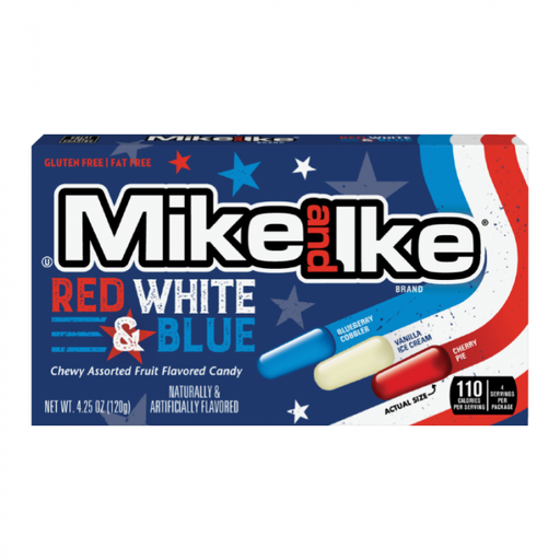 [MTR] Mike & Ike Red White & Blue Army 12x130g