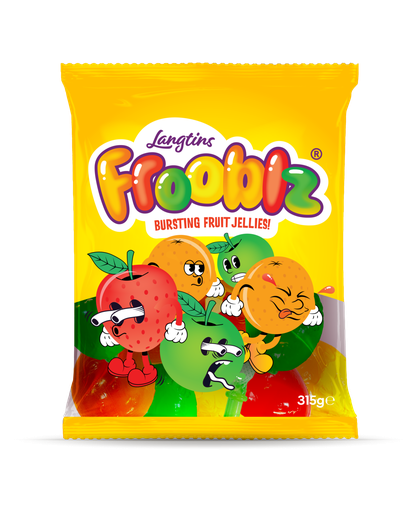 [LFBFJ] Langtins Froobiz Bursting Fruit Jellies 20x315g