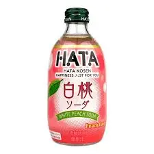 [HKSWP] HATA KOSEN SODA Glass Bottles White Peach 24x300ml