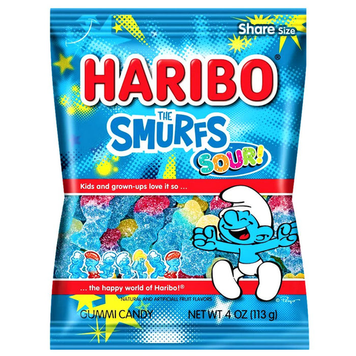 [HSK] Haribo Smurfs Peg Bag 12x142g