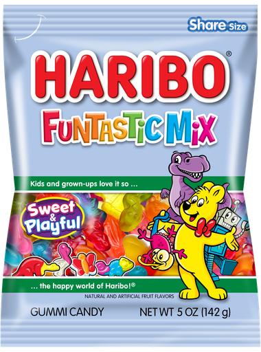 [BSL] Haribo Funtastic Mix Peg Bag 12x142g