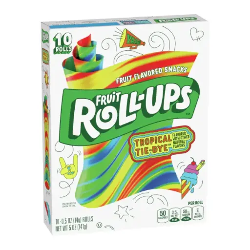 [BCFRTTD] Betty Crocker Fruit Roll-ups Tropical Tie-Dye 10x141g