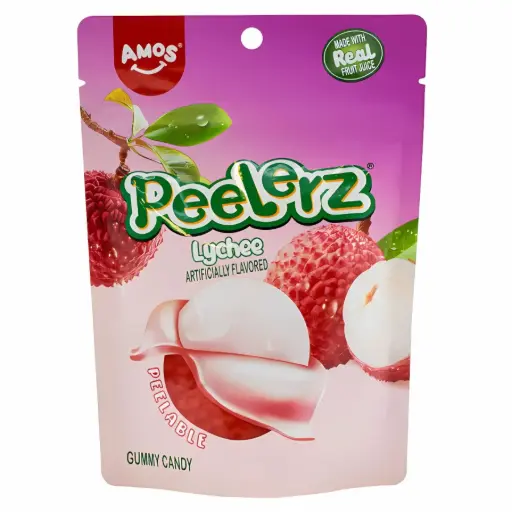 [APGLD] Amos Peelerz Gummy Lychee Display Pack 12x65g