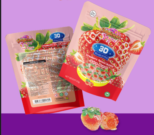 [J3DPS] Jellylicious 3D Peelable Strawberry 12x65g