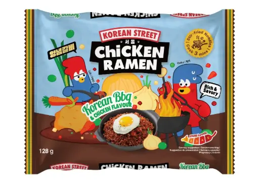 KOST Korean BBQ Chicken Flavour Stir Fried Noodle 24x128g